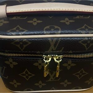 Louis Vuitton Monogram Cosmetic Case - Brown and Gold